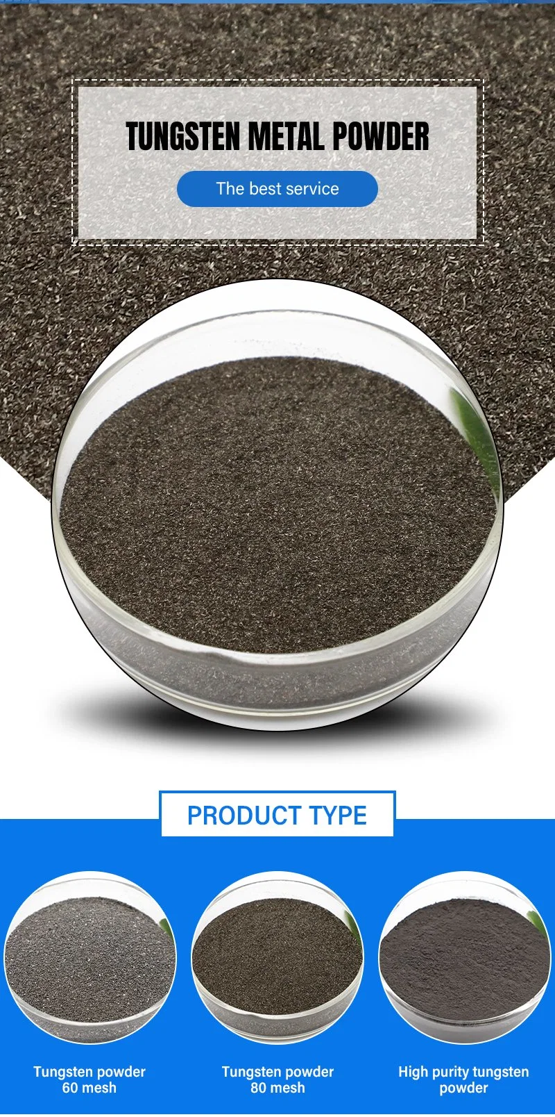 Crushed Tungsten Particle Tungsten Grit for Abrasive Part